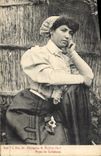 CPA Folklore Type de Catalane Femme