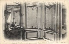 VINTAGE POSTCARD Versailles Small Apartments Of Marie Antoinette the boudoir