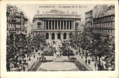 CPA Marseille Le Square De La Bourse