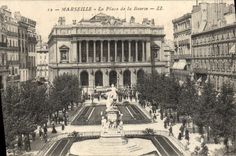 CPA Marseille La Place De La Bourse