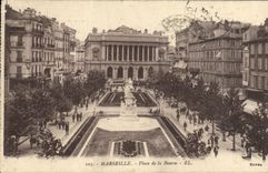 CPA Marseille Place De La Bourse