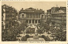 CPA Marseille Square Et Palais De La Bourse