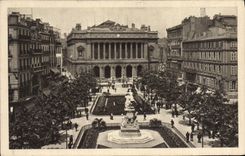 CPA Marseille La Place De La Bourse