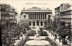 CPA Marseille La Place De La Bourse