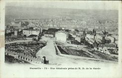 CPA Marseille Vue Generale Prise De ND de La Garde