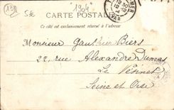 POSTAL Marsella de la VENDIMIA la cornisa