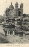 CPA Marseille La Cathedrale Bateaux