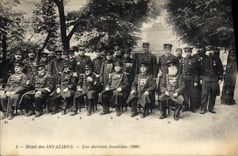 CPA Militaria Hotel des Invalides Paris Les derniers invalides 1908
