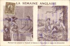 CPA La semaine anglaise 