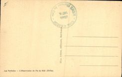 VINTAGE POSTCARD the Pyrenees the Observatory of the Peak of the South