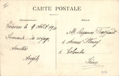 VINTAGE POSTCARD Boat Steamer leaving the port Dimensions of the English Channel