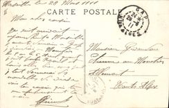 VINTAGE POSTCARD Boat Steamer Adour by heavy sea