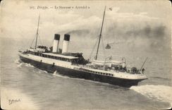 CPA Bateau Dieppe Le Steamer Arundel
