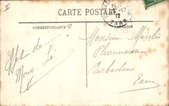 VINTAGE POSTCARD Folklore Bathing suit Woman One Sunday with the sea