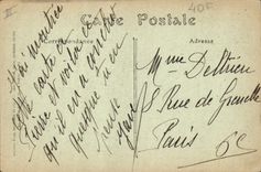 VINTAGE POSTCARD Folklore Bathing suit Woman Bather on an ear