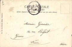 VINTAGE POSTCARD Folklore Bathing suit Woman Belgian beaches Two bathers