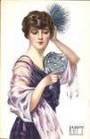 CPA Fantaisie Illustrateur Rappini Femme 