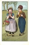 CPA Fantaisie Illustrateur Enfants Folklore Pays-Bas