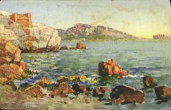 CPA Fantaisie Illustrateur Robert Paysage