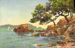 CPA Fantaisie Illustrateur Robert Paysage 