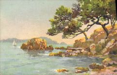 CPA Fantaisie Illustrateur Robert Paysage