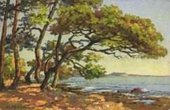 CPA Fantaisie Illustrateur Robert Paysage