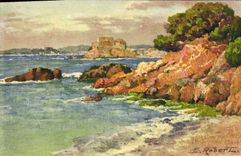 CPA Fantaisie Illustrateur Robert Paysage