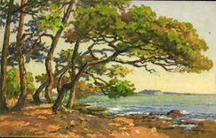 CPA Fantaisie Illustrateur Robert Paysage