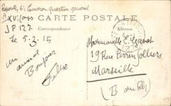 VINTAGE POSTCARD Militaria German Prisoners in a village close to Arras