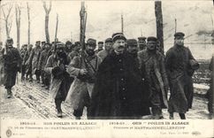 VINTAGE POSTCARD Militaria Our hairy in Alsace Hartmansweillerkopf