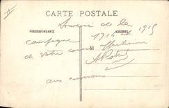 VINTAGE POSTCARD Militaria Taken of Carency Kommandantur Red Cross