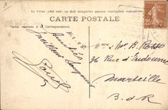 CPA Folklore Catalane de profil