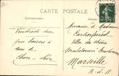 Laitiere de Cauterets del folklore de la POSTAL de la VENDIMIA que va a la mula de Pyrenees del asno del mercado