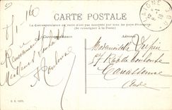 VINTAGE POSTCARD Pyrenees Folklore the re-entry of the legs of but Coach