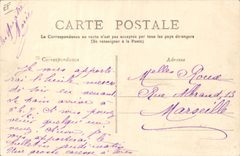 CPA Folklore Pyrenees En route pour la ville Ane Mule TOP