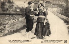 CPA Folklore Les adieux du conscrit Pyrenees