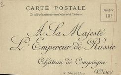 CPA Politique Satirique SM Nicolas II Promoteur de la Conference de la Haye