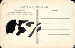 Mercado político de Poincare del escritor satírico de la POSTAL de la VENDIMIA con la calle de la ropa de la república de Lyon