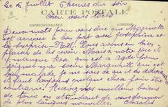 VINTAGE POSTCARD Pezenas Places of July 14th a part at tambourine TOP