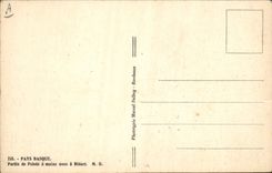 CPA Pays Basque Partie de pelote a mains nues a Bidart