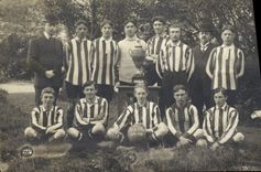 CARTE PHOTO Rugby Coupe US CA 1909 1910