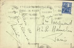 VINTAGE POSTCARD Boat Steamer Cherbourg Transatlantique America of US Lines