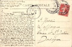 VINTAGE POSTCARD Bateau Bordeaux Steamer Operates of the Amazon on arrival