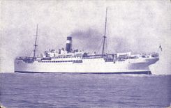 CPA Bateau Paquebot Fabre Line SS Asia