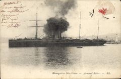 VINTAGE POSTCARD Boat Steamer Maritime Transport Armand Behic