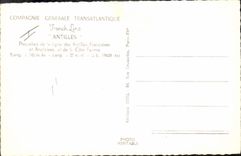 CPM Bateau Paquebot French Line Antilles 