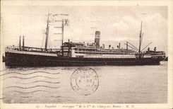 CPA Bateau Paquebot Amerique de la Cie des Chargeurs Reunis