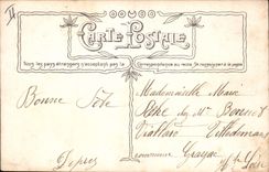 VINTAGE POSTCARD Fantasy First name Marie Woman