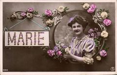 CPA Fantaisie Prenom Marie