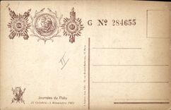 CPA Militaria La journee du poilu 1915